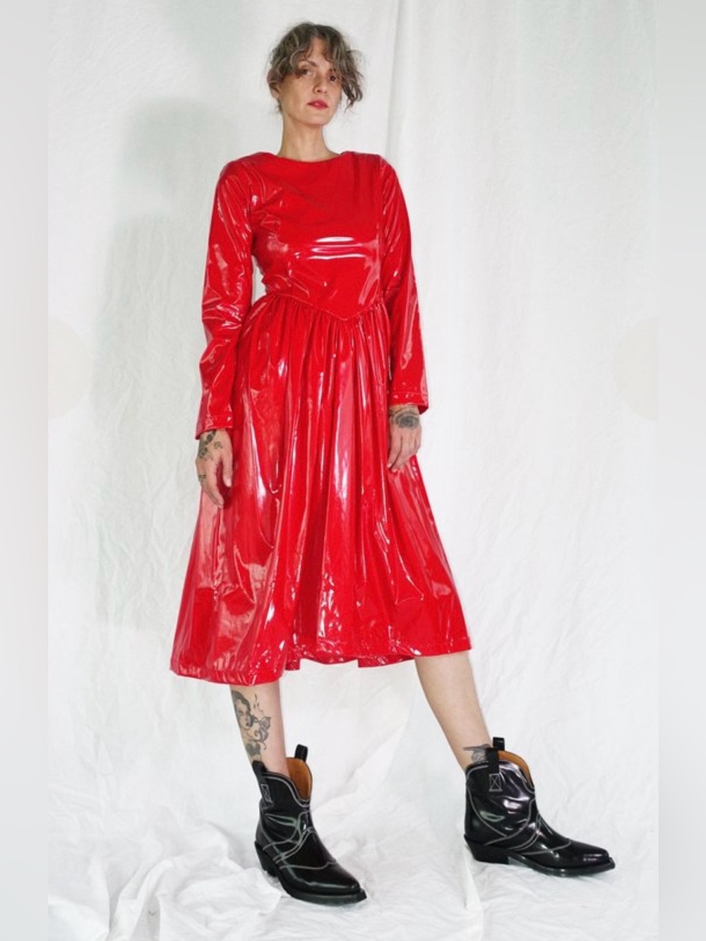 RARE-Batsheva Willow Red Latex - NWT - Picture 2 of 6